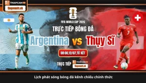 lịch phát sóng bóng đá kênh chiếu chính thức