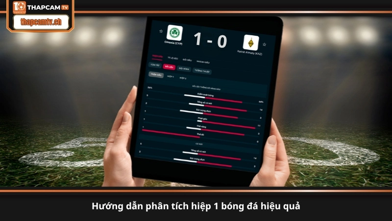 hướng dẫn phân tích hiệp 1 bóng đá hiệu quả