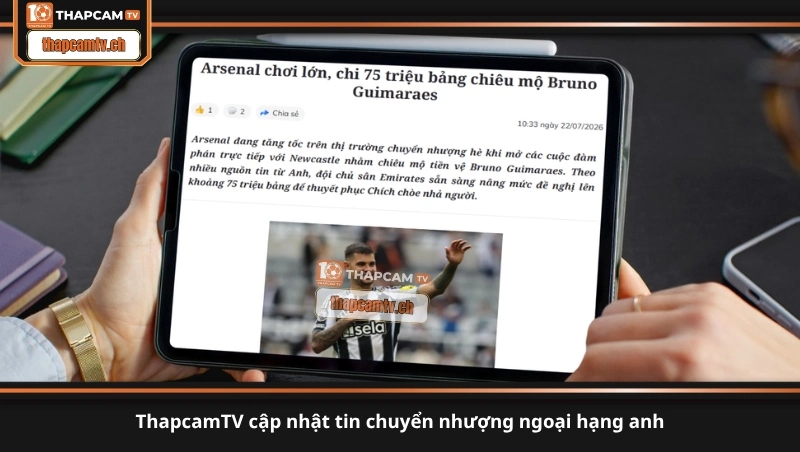 ThapcamTV cập nhật tin chuyển nhượng ngoại hạng anh