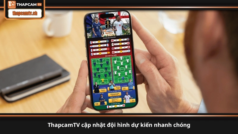 ThapcamTV cập nhật đội hình dự kiến nhanh chóng