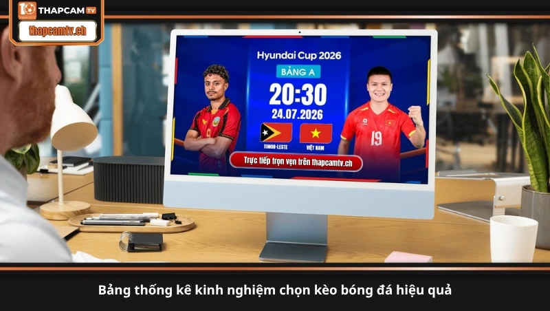 bảng thống kê kinh nghiệm chọn kèo bóng đá hiệu quả