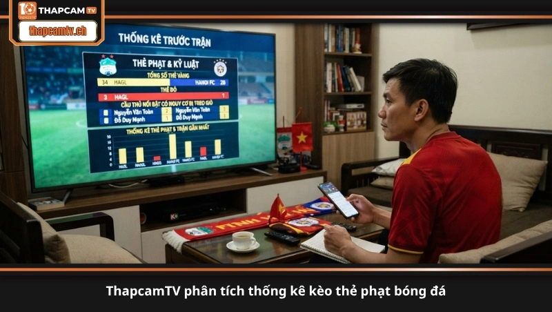 ThapcamTV phân tích thống kê kèo thẻ phạt bóng đá