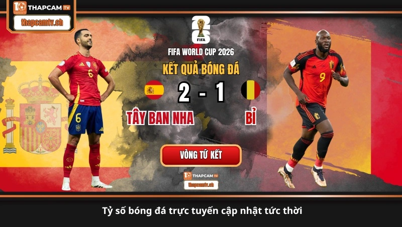 tỷ số bóng đá trực tuyến cập nhật tức thời